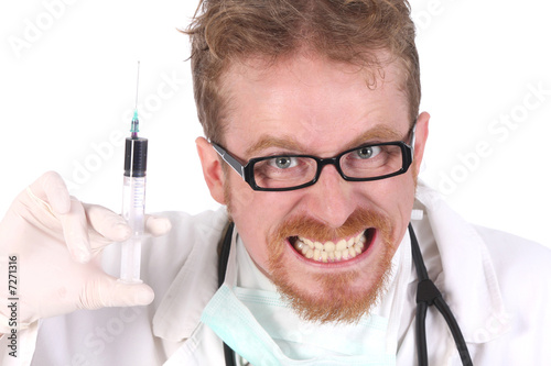 Photo: doctor with injection doctor with injection
