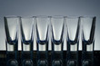 Empty vodka glasses