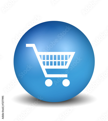 Trolley Icon - blue