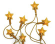 Fragment of a burning electric plastic garland