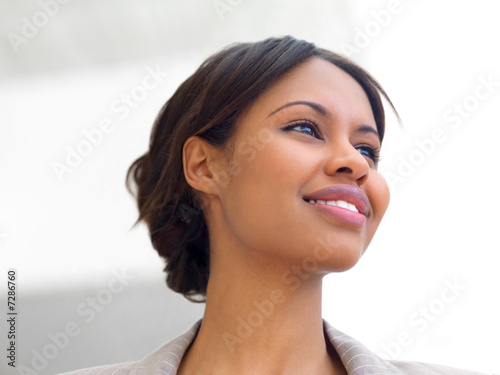 Beautiful black business woman