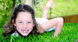 Pretty girl in grass