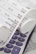 calculator and receipt, checking purchase calculator and receipt, checking purchase