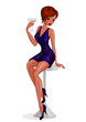 Woman in bar