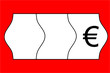 Preisetikett - Rot-Schwarz