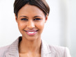 Smiling young businesswoman