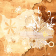 floral grunge design