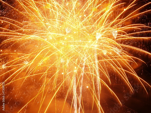 Photo: Orange Burst Firework Orange Burst Firework