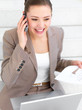 Woman talking on mobile phone