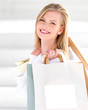 Woman holding shopping bags