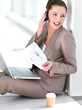 Woman using mobile phone