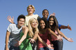 Photo: Group of young friends outside Group of young friends outside