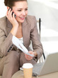 Woman talking on mobile phone