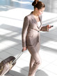Woman holding cellphone