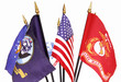American and Military Flags