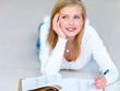 Young woman looking away