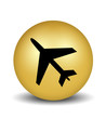 Airport Sign - gold Airport Sign - gold