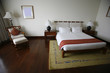 bed in luxury hotel