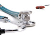 Stethoscope and reflex hammer