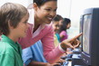 Elementary school computer class