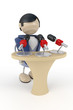 Illustration: official statement, speach official statement, speach
