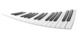 Stretched Piano Keys Illustration