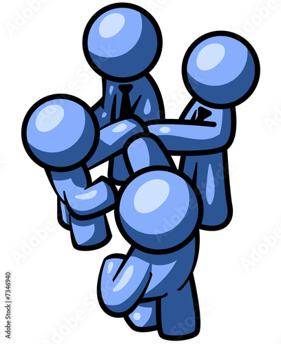 Illustration: Blue Man in on Deal Blue Man in on Deal