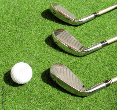 série de golf et balle série de golf et balle