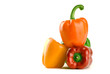 Pile of Bell Peppers - Orange, Yellow, Green and Red Pile of Bell Peppers - Orange, Yellow, Green and Red