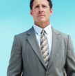 Serious looking senior business man
