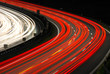 Autobahnkurve Nacht