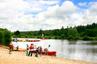 Children enjoying a day at the lake 