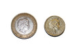 Queen Elizabeth - II on UK Pound Coins Queen Elizabeth - II on UK Pound Coins