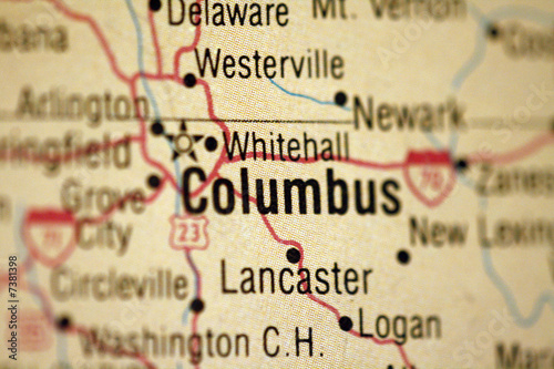 Photo: Map of Columbus Ohio Map of Columbus Ohio