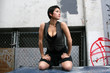 Fashion Model in Ghetto Setting
