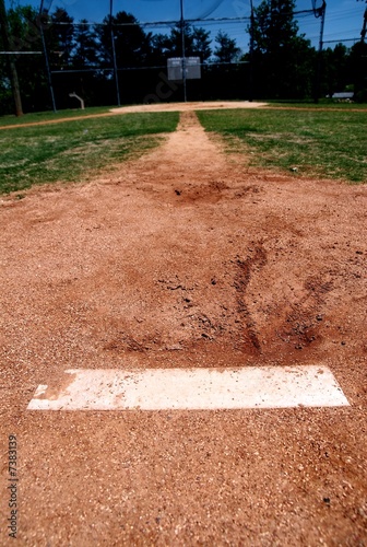 Photo: pitchers mound on baseball diamond pitchers mound on baseball diamond