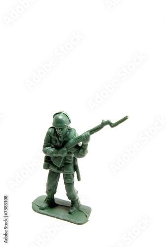 Photo: green army man with rifle and bayonet green army man with rifle and bayonet