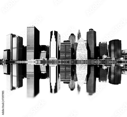 new york skyline silhouette vector. new york city skyline