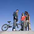 Teens at skatepark