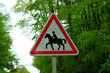 Photo en ligne au meilleur prix Signalisation routi�re : Attention Cavalier.