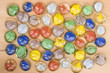 Mancala Stones on Board Mancala Stones on Board