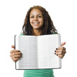 Girl holds bible