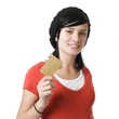 Girl with credit card