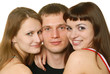 Three happy friends Three happy friends