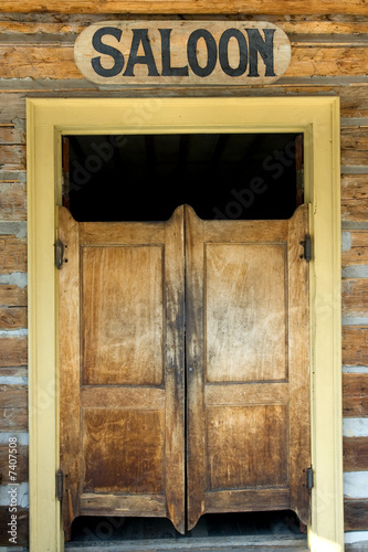 Authentic saloon doors in