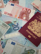 Passport with money