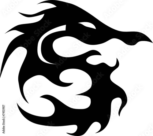 tribal dragons tattoos. Tribal Dragon Tattoo