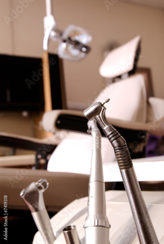 Photo: Dentist tools and chair Dentist tools and chair