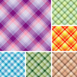 Collection of plaids. Seamless pattern Collection of plaids. Seamless pattern
