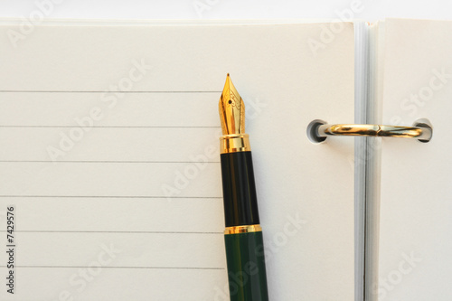 Photo: Fountain pen from above Fountain pen from above